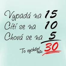 Vypadá, cítí se, chová se - 30 let