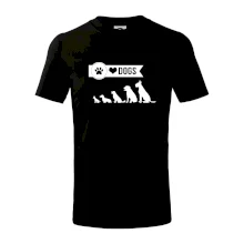 I love dogs - tlapka