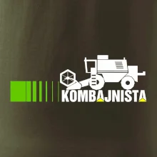 Kombajnista zelená a žlutá