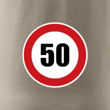 Dopravní značka - omezení rychlosti 50