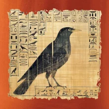 Egyptské hieroglyfy pták