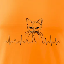 EKG křivka kočka