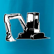 Bagr bez nápisu černobílý