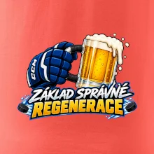 Hokejová regenerace s pivem