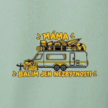 Máma balím jen nezbytnosti rodinný karavan