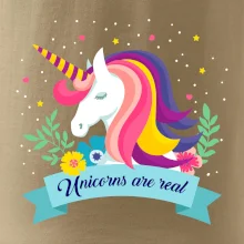 Unicorns are real duhový Unicorns are real duhový