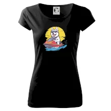 Husky na vodním skútru