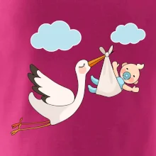 Čáp čekáme miminko - kluk