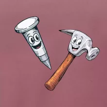 Parové triko - Kladivo a hřebík