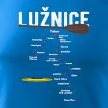 Mapa řeky Lužnice