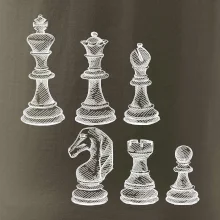 Šachové figurky kreslené