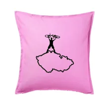 Mapa ČR - cyklista na prsou