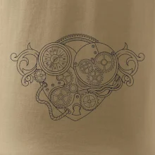 Steampunk srdce kreslené