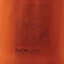 Špičák - vrstevnice v obdélníku