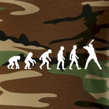 Evoluce baseball pálkař nápřah