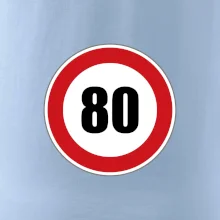 Dopravní značka - omezení rychlosti 80