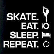 Eat sleep skate - lední bruslení