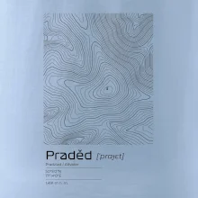 Praděd - vrstevnice v obdélníku