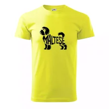 Maltézský psík nápis v těle