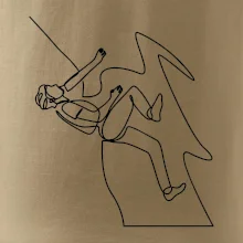 Lezec na skále jedním tahem