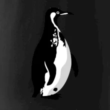 Tučňák černobílý z boku