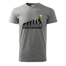 Evoluce říjnového muže s velkým půllitrem piva