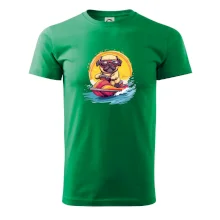 Mops na vodním skútru Mops na vodním skútru