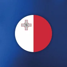 Vlajka Malta kulatá velká