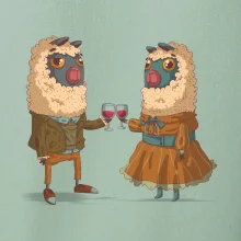 Alpaky s vínem pár