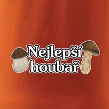 Nejlepší houbař - nápis s houbama