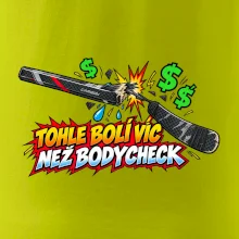Zlomená hokejka bolí víc než bodycheck