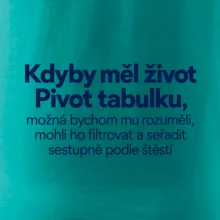 Kdyby měl život pivot tabulku