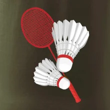 Badminton - pálka a košík