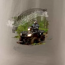 ATV čtyřkolka v lese