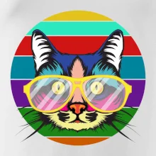 Kočka při barevném západu