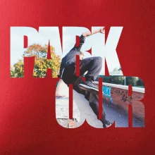 Parkour nápis ve městě