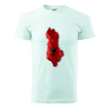 Mapa Albánie reliéf hor