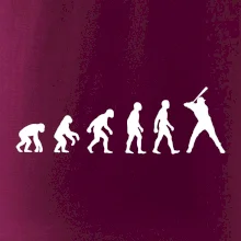 Evoluce baseball pálkař nápřah