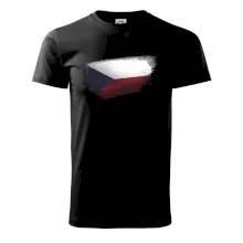 Česká vlajka okousaná Česká vlajka okousaná