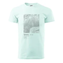 Smrk - vrstevnice v obdélníku