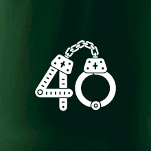 Narozeninové tričko pro policajta - pouta 40