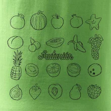 Frutarián ovoce ve čtverci