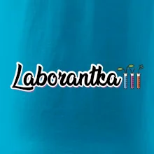 Laborantka a zkumavky