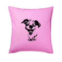 Černobílá karikatura Jack Russell teriér