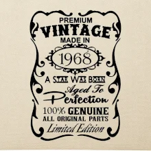 Vintage Etiketa - 1968