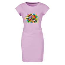 Peace symbol prorostlý květinami