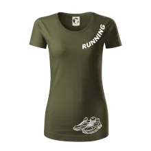 Running nápis šikmo