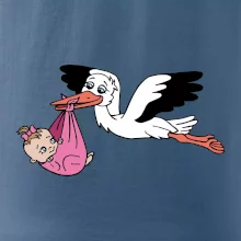 Čáp a miminko - holka (Hana-creative)