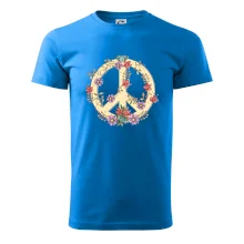 Peace symbol pískový