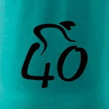 Cyklista slaví čtyřicítku (40)